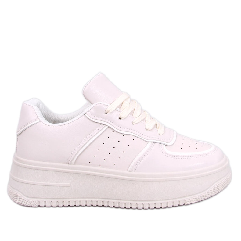 Sneakersy na wysokiej podeszwie Secada Beige beżowy