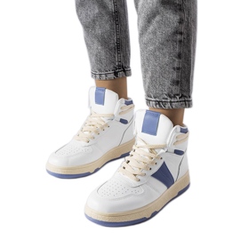 Niebieskie sneakersy za kostkę Robin