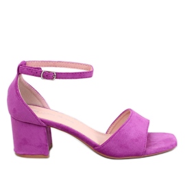 Sandałki na niskim obcasie Medley Rose różowe