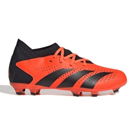 Buty piłkarskie adidas Predator Accuracy.3 Fg Jr GW4608 pomarańczowe pomarańcze i czerwienie
