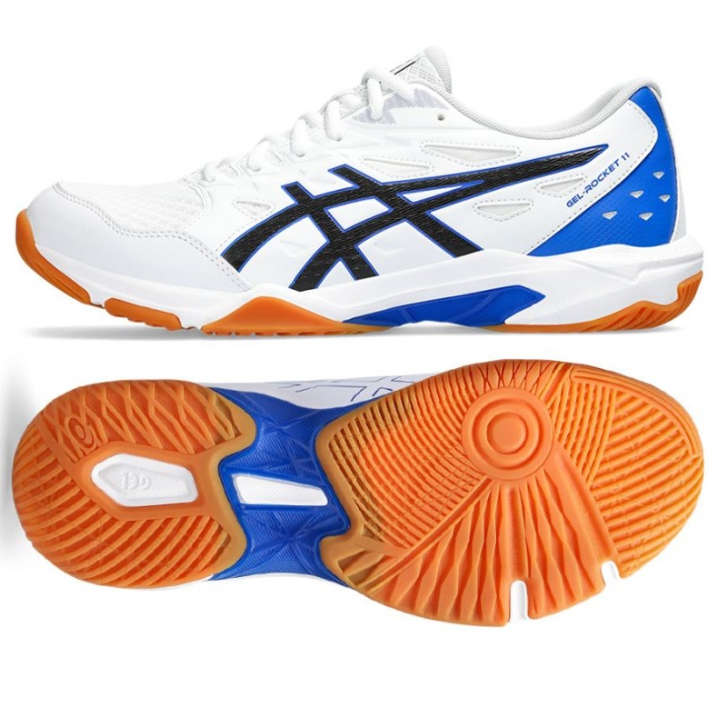 Buty Asics GEL-ROCKET 11 M 1071A091-100 białe białe