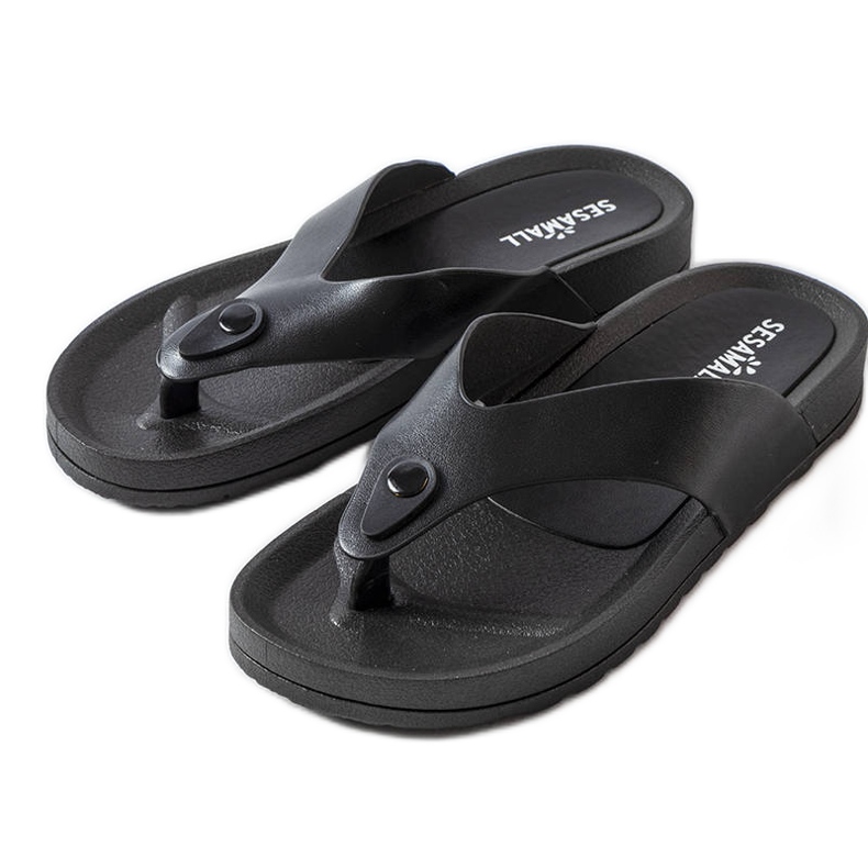 Inna Czarne japonki na platformie Elide