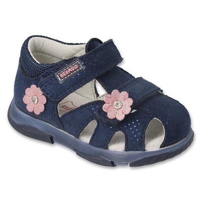 Befado obuwie dziecięce pink 170P078 niebieskie
