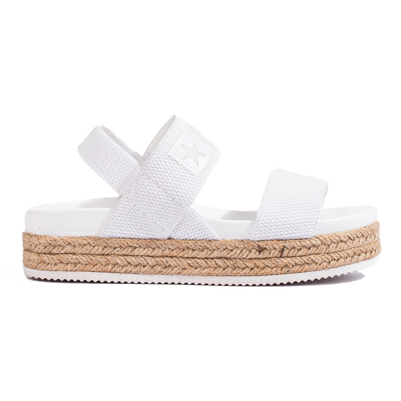 Białe sandały na platformie Big Star LL274857