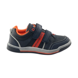 American Club ADI buty sportowe trampki American 152625 granatowe pomarańczowe
