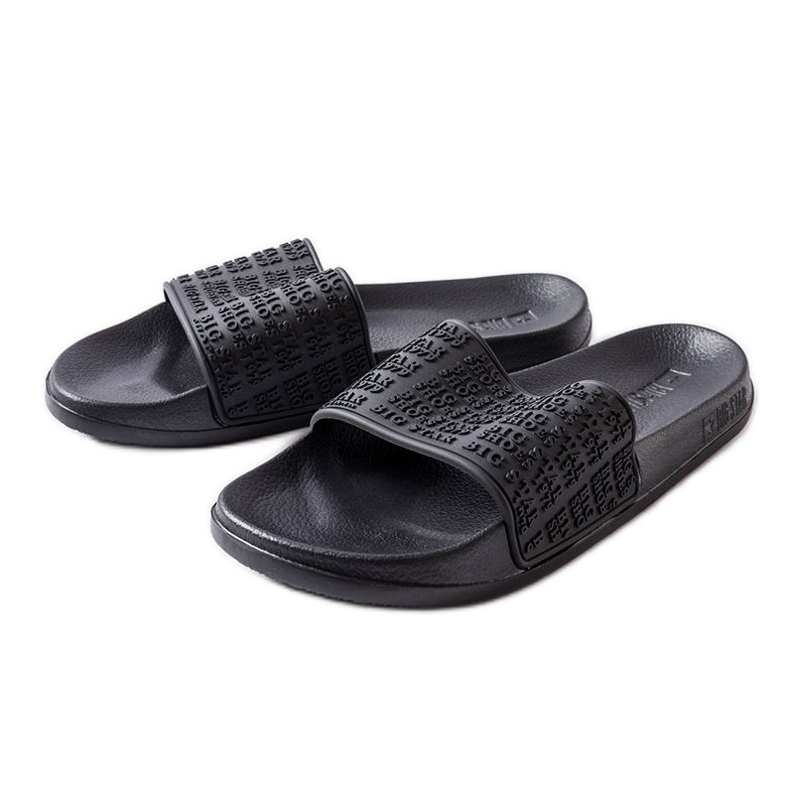 Czarne klapki Big Star LL274A147