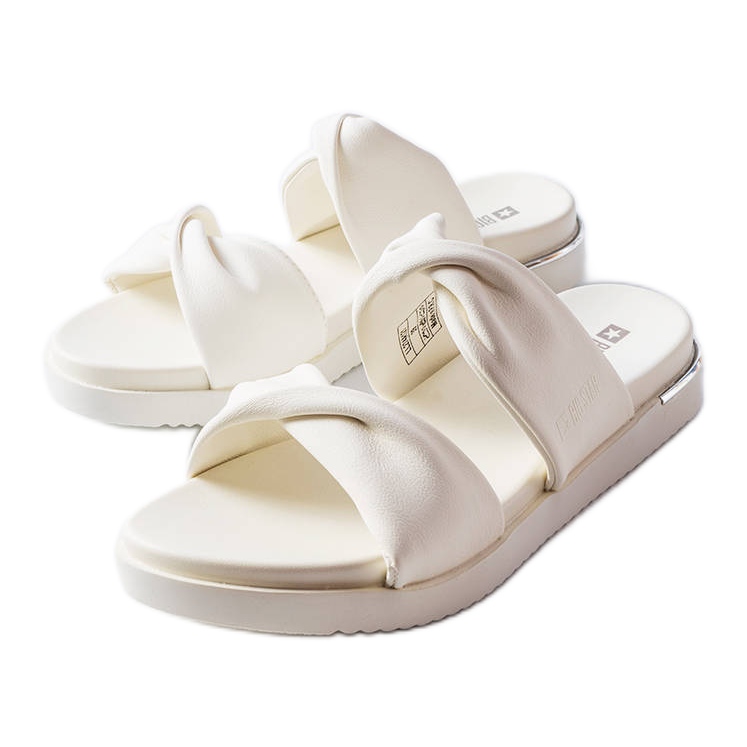 Białe klapki Big Star LL274A121