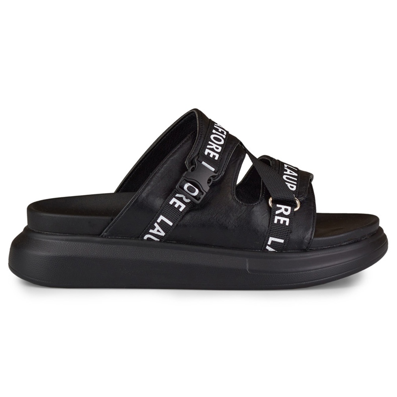 Stylowe czarne klapki La.Fi