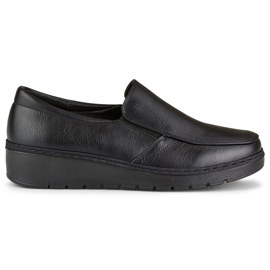 Komfortowe mokasyny damskie z ekoskóry czarne