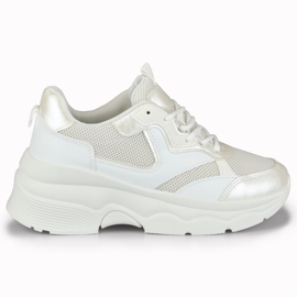 Białe sneakersy damskie Geori