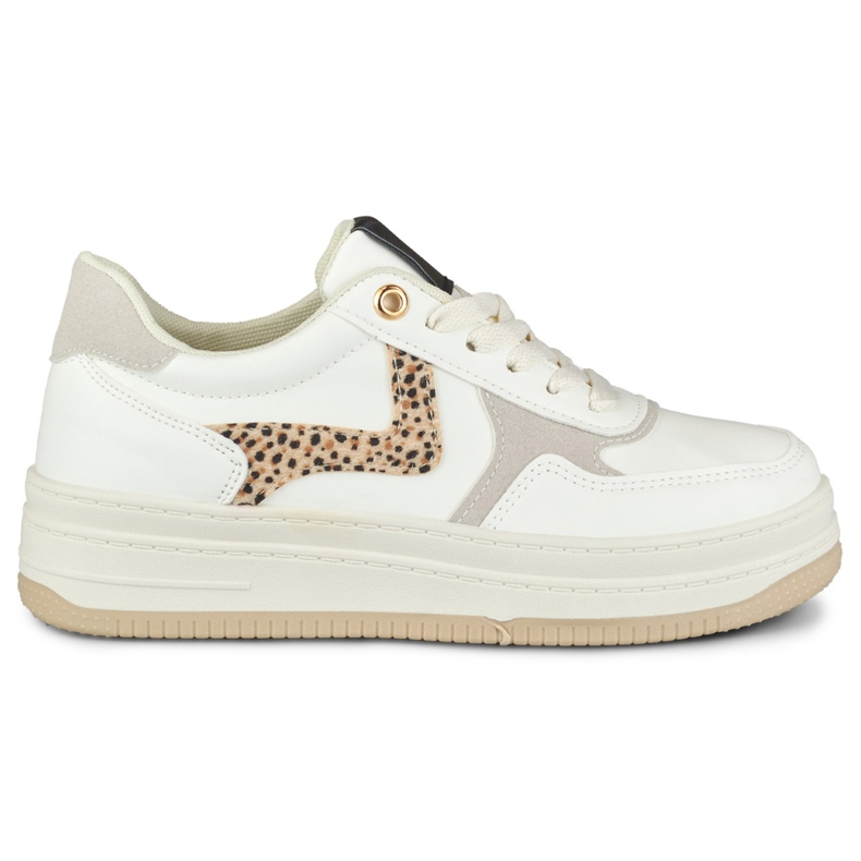 Białe sneakersy damskie Lara