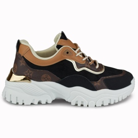 Sneakersy damskie do nadrukiem Fanny czarne