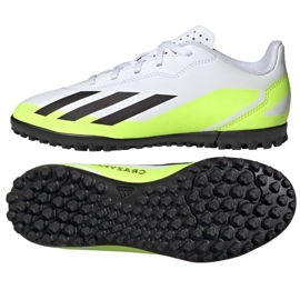 Buty piłkarskie adidas X Crazyfast.4 Tf Jr IE4066 białe białe