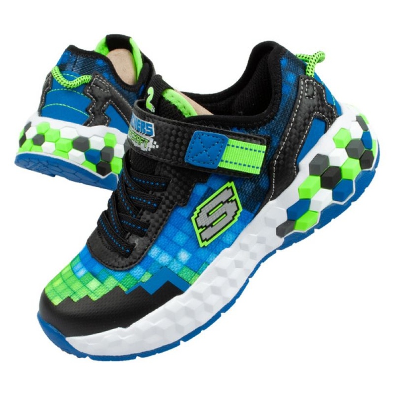 Buty Skechers Minecraft Led Jr 402204L/BBLM wielokolorowe