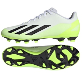 Buty piłkarskie adidas X Crazyfast.4 FxG M HQ4535 białe białe