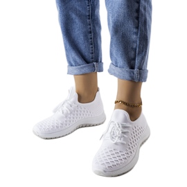 Białe sneakersy sportowe Dunes