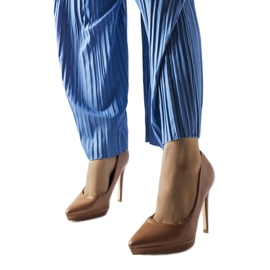 Brązowy klasyczne szpilki Kristin brązowe