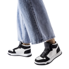 Czarne sneakersy za kostkę Elizabeth