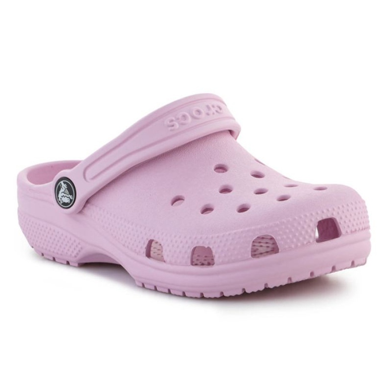Klapki Crocs Classic Clog Jr 206991-6GD różowe