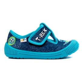 SHELOVET Niebieskie kapcie do przedszkola dla chłopczyka 3F