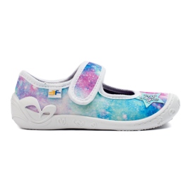 SHELOVET Pantofle dla dziewczynki wielokolorowe 3F