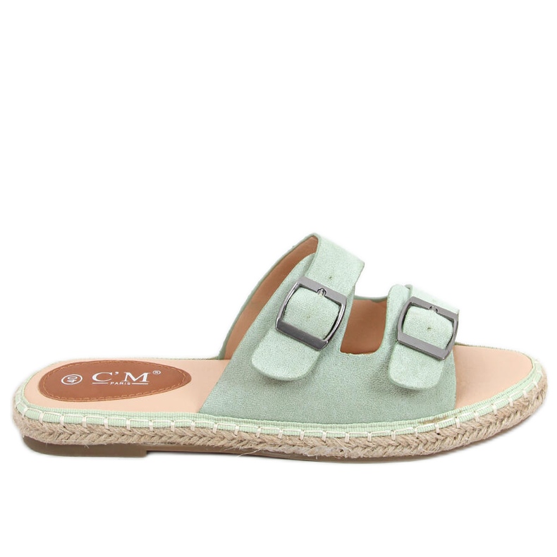 Klapki espadryle Maina Green zielone