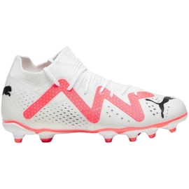 Buty piłkarskie Puma Future Match FG/AG Jr 107384 01 białe białe