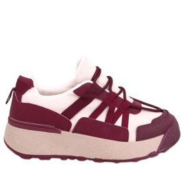 Sneakersy damskie Potts Wine czerwone