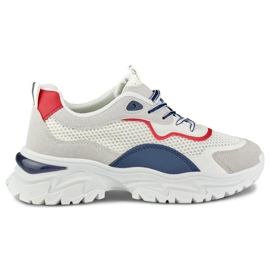 Białe sneakersy damskie Laila