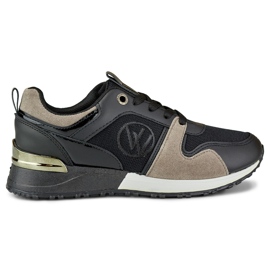 Modne czarne sneakersy Jersy