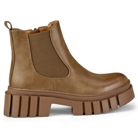 Workery damskie Veris brązowe