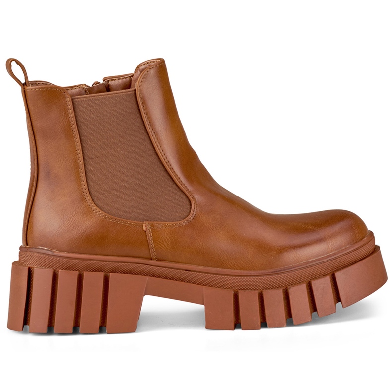 Brązowe workery damskie Veris