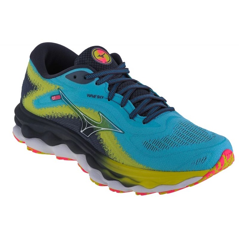 Buty Mizuno Wave Sky 7 M J1GC230203 niebieskie