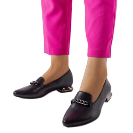 Czarne balerinki ze skórzaną wkładką Lovato Lordsy