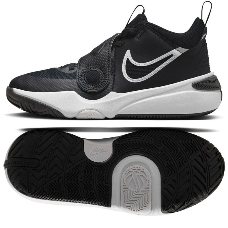 Buty do koszykówki Nike Team Hustle D 11 Jr DV8996 002 czarne czarne