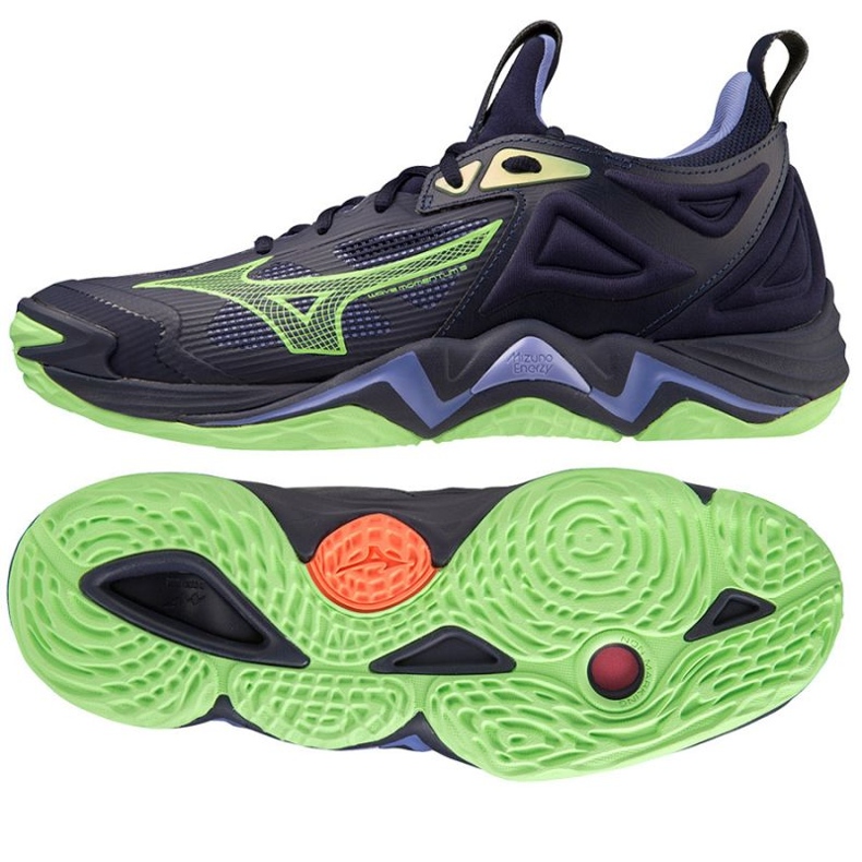 Buty do siatkówki Mizuno Wave Momentum 3 M V1GA231211 granatowe niebieskie
