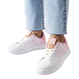 Sneakersy z efektem ombre Gordon białe