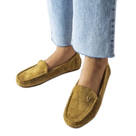 Zielone mokasyny z eko-zamszu Beltsville