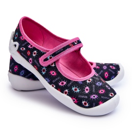 BEFADO S.A. Papcie Baleriny Dziewczęce Befado 114Y518 Granatowo-Różowe niebieskie