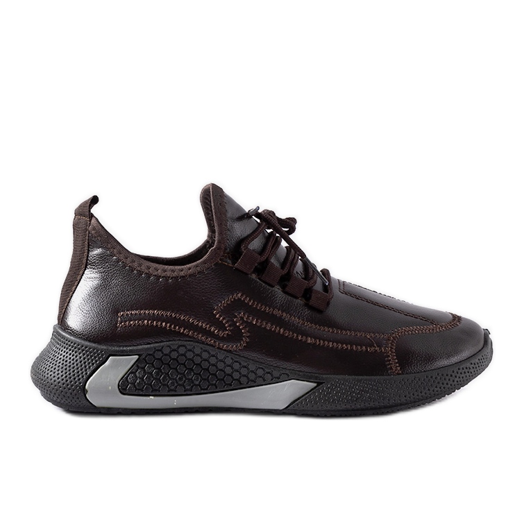 Brązowe sneakersy męskie Monje