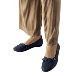 Granatowe baleriny Toft niebieskie