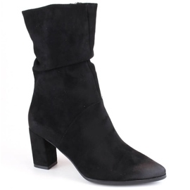 Kozaki marszczone ocieplane Vinceza W JAN252A czarne