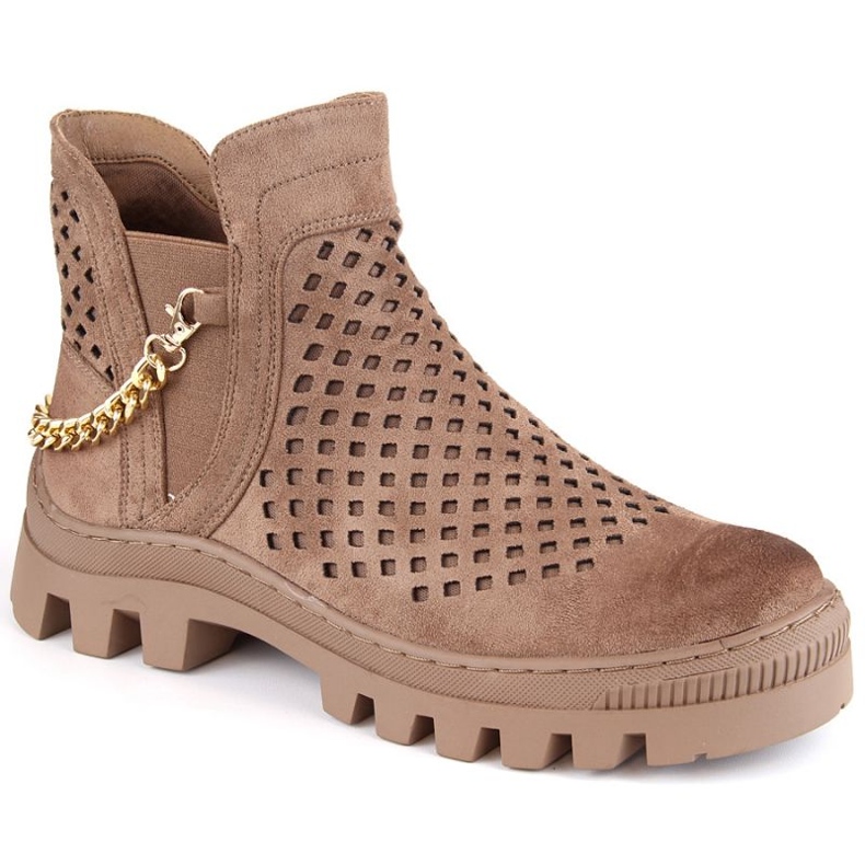 Botki zamszowe Potocki W WOL179B brązowe