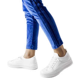 Białe trampki slip on Callimaco