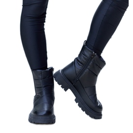 Czarne ocieplane śniegowce Galvani