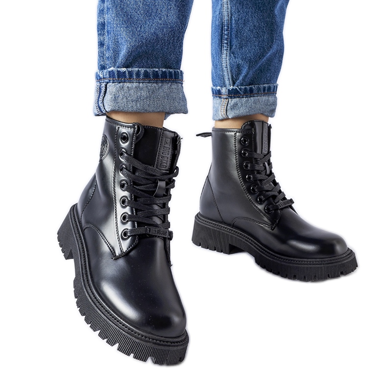 Czarne ocieplane workery Big Star MM274375