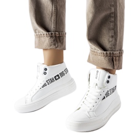 Białe ocieplane trampki Big Star MM274009