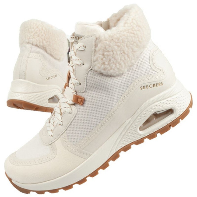 Buty Skechers Uno Rugged W 167992 Nat białe