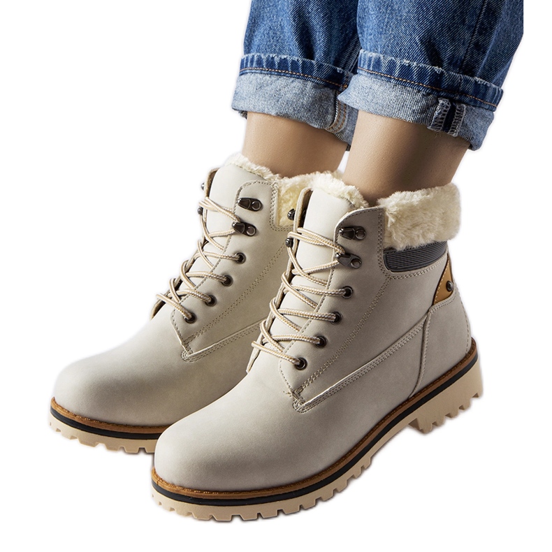 Szare ocieplane trapery Montalbino