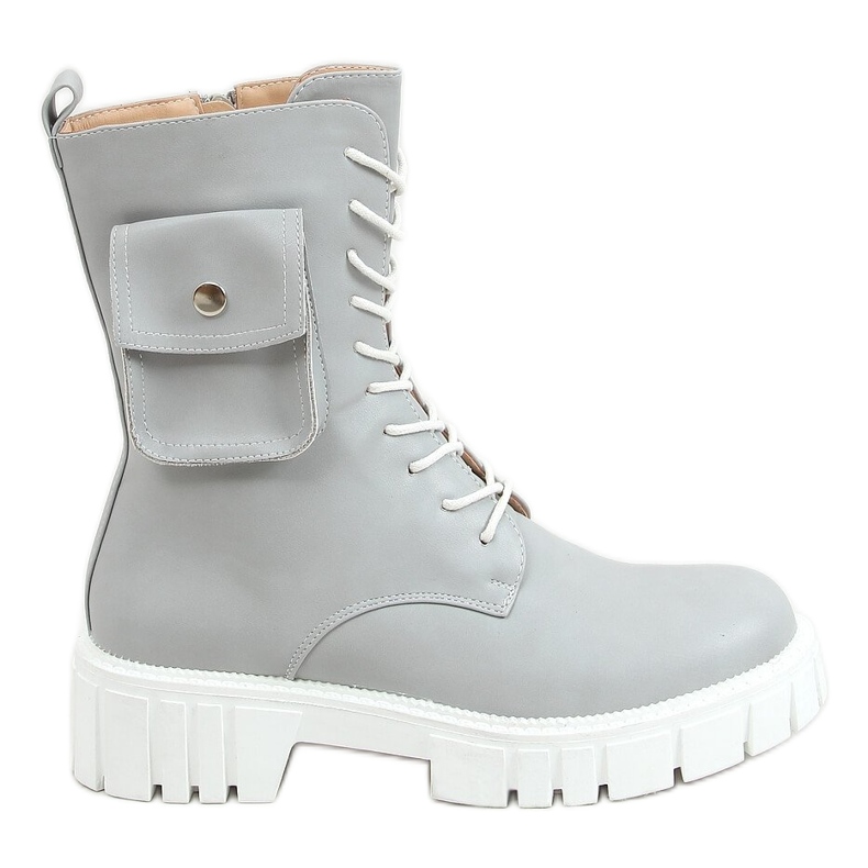 Workery z sakiewką Maruna L.GREY szare